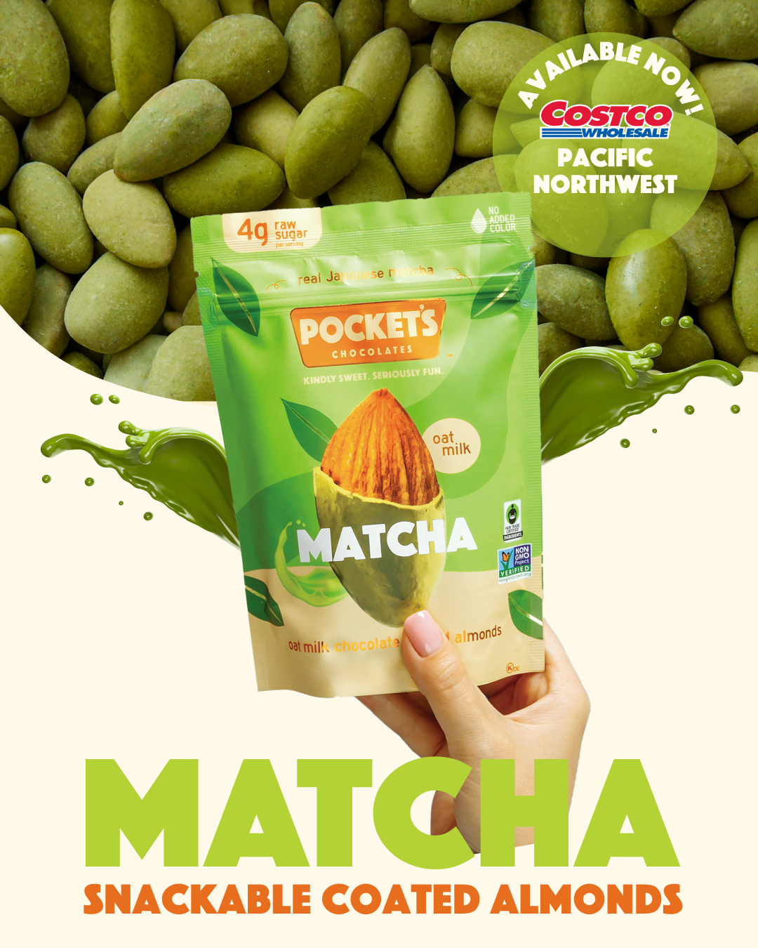 Find Matcha Almonds in Pacific Northwest Costco!