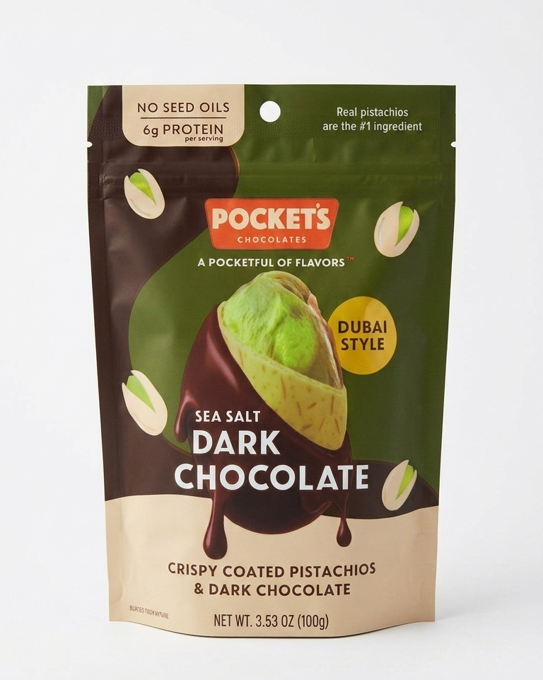 DUBAI STYLE CHOCOLATE COVERED PISTACHIOS