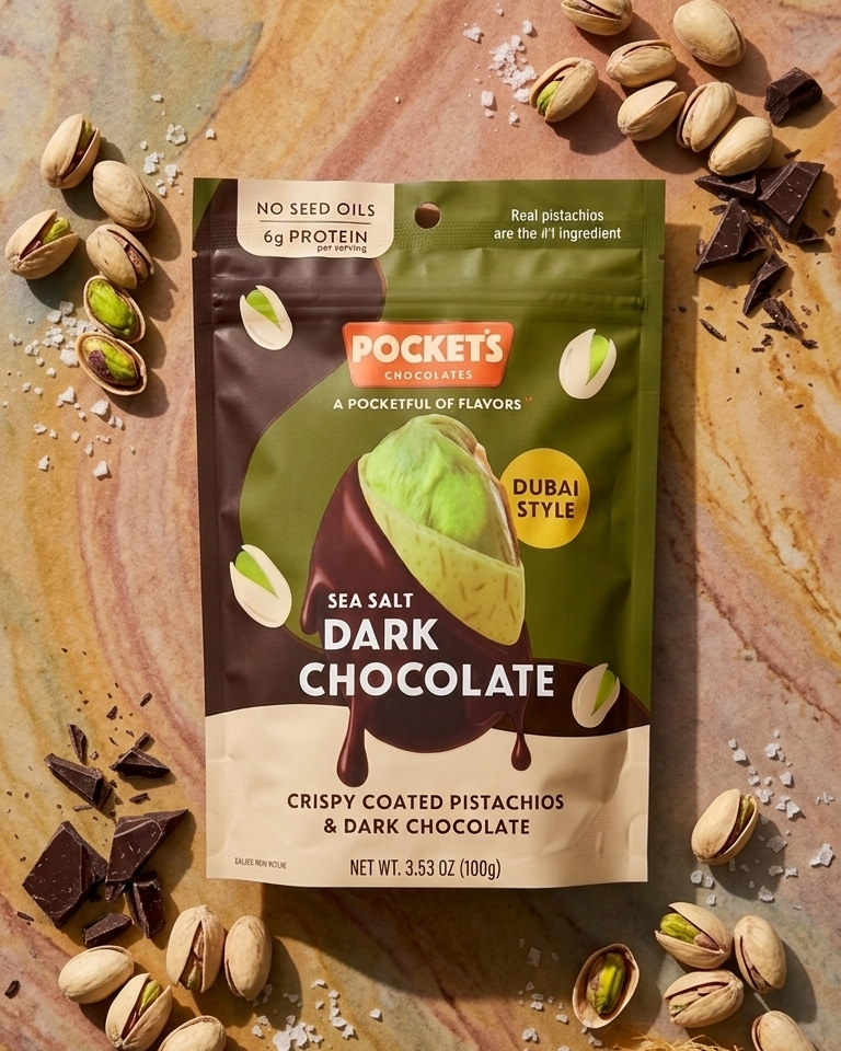 DUBAI STYLE CHOCOLATE COVERED PISTACHIOS